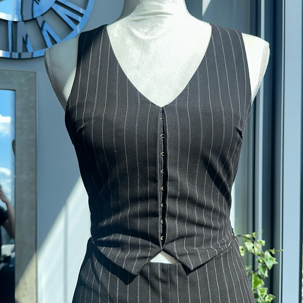 House of Harlow Pinstripe Vest & Pant Set